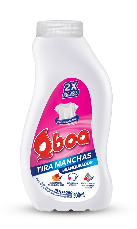 TIRA MANCHAS Q-BOA  500ML BRANQUEADOR TIRA MANCHAS Q-BOA  500ML BRANQUEADOR