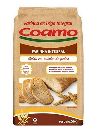 FARINHA DE TRIGO 05KG COAMO INTEGRAL