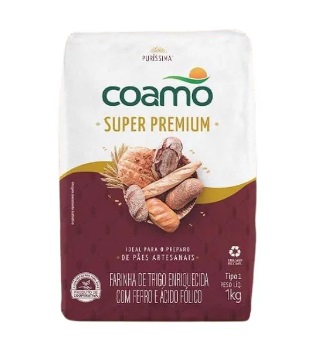 FARINHA DE TRIGO 01KG COAMO SUPER PREMIUM