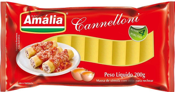 MACARRAO SANTA AMALIA COM OVOS 200G CANNELLONI