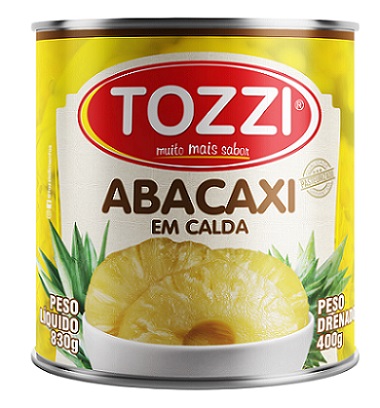 ABACAXI EM CALDA TOZZI LATA 400G RODELAS