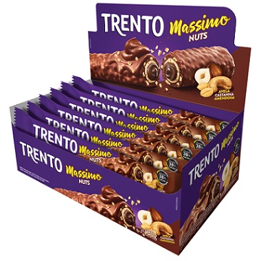 CHOCOLATE TRENTO MASSIMO 30G NUTS AO LEITE