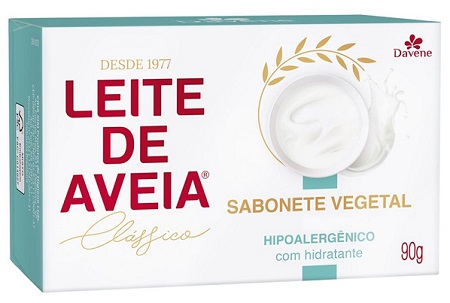 SABONETE LEITE DE AVEIA DAVENE 90G HIPOALER