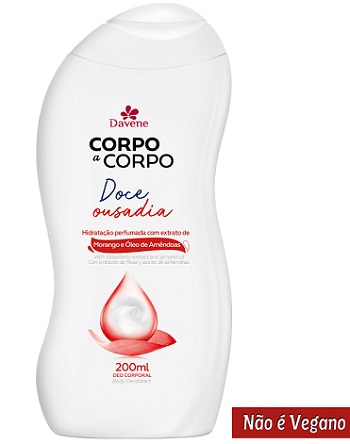 HIDRATANTE CORPO A CORPO DAVENE 200ML OUSADIA