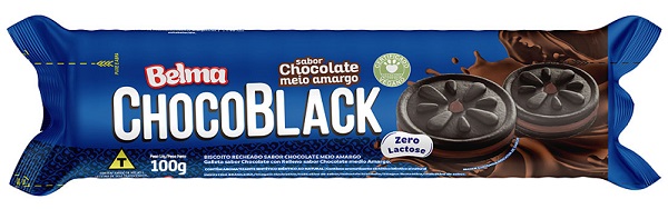 BISCOITO RECHEADO 100G BELMA CHOCOBLACK