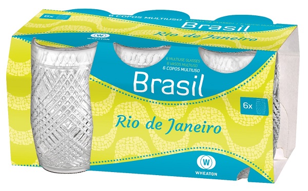 CONJUNTO DE COPO WHEATON RIO JANEIRO 330ML C/6UN