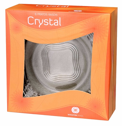 CONJUNTO DE PRATO WHEATON RASO CRYSTAL C/6UN