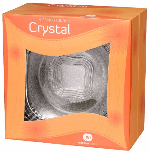 CONJUNTO DE PRATO WHEATON FUNDO CRYSTAL C/6UN