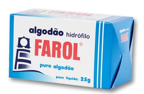 ALGODÃO FAROL CAIXA BRANCO  25G