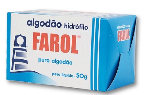 ALGODÃO FAROL CAIXA BRANCO  50G