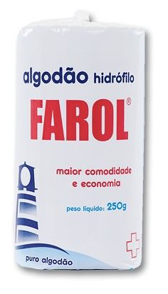ALGODÃO FAROL ROLO BRANCO 250G