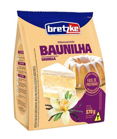 MISTURA BOLO BRETZKE POUCH 370G BAUNILHA