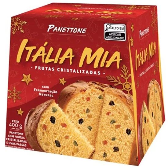 PANETTONE 400G ITALIA MIA FRUTAS