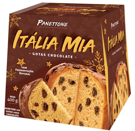 PANETTONE 400G ITALIA MIA GOTAS DE CHOCOLATE