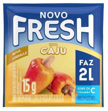 REFRESCO EM PO FRESH 15G CAJU