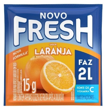 REFRESCO EM PO FRESH 15G LARANJA