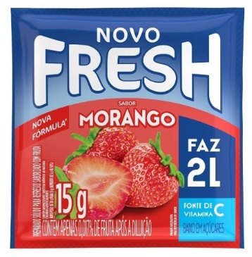 REFRESCO EM PO FRESH 15G MORANGO