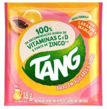 REFRESCO EM PO TANG 18G LARANJA E MAMAO