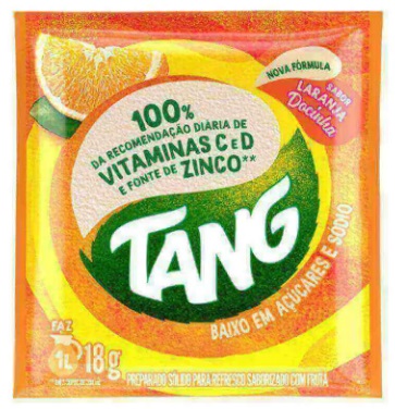 REFRESCO EM PO TANG 18G LARANJA DOCINHA