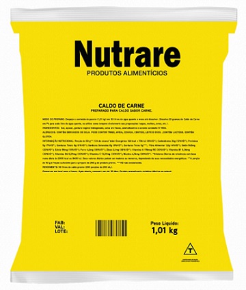 CALDO EM PÓ NUTRARE 1.01KG CARNE