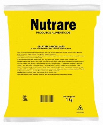 GELATINA NUTRARE 1KG LIMAO