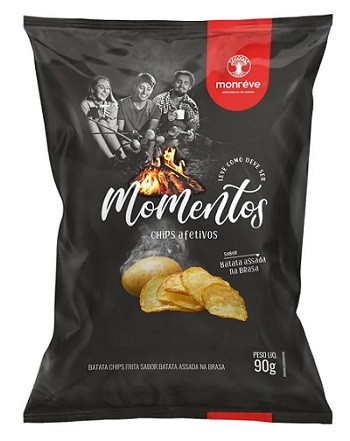 CHIPS BATATA MOMENTOS 90G BATATA NA BRASA