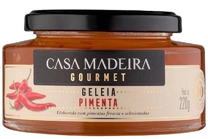 GELEIA CASA MADEIRA GOURMET 220G PIMENTA