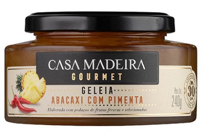 GELEIA CASA MADEIRA GOURMET 240G ABACAXI COM PIMENTA