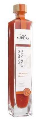 MOLHO DE PIMENTA CASA MADEIRA PIMENTA MALAGUETA COM BRANDY 50ML 