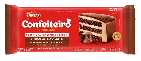 COBERTURA BARRA  LEITE CONFEITEIRO 1,01KG