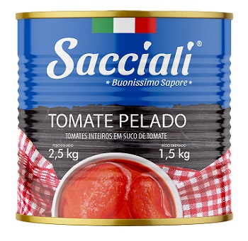 TOMATE PELADO INTEIRO PREDILECTA LATA 2,5KG