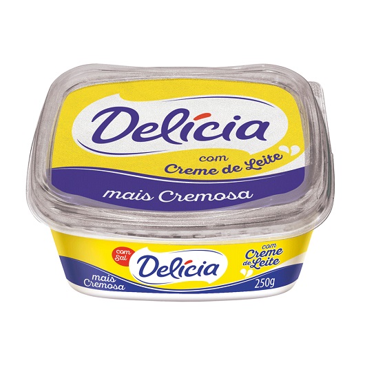 MARGARINA DELICIA CREMOSA  250G 77% LIP  MARGARINA DELICIA CREMOSA  250G 77% LIP