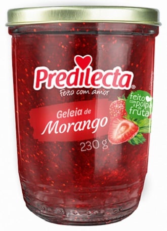 GELEIA PREDILECTA VIDRO 230G MORANGO