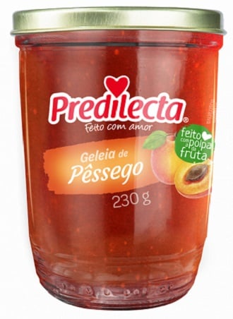 GELEIA PREDILECTA VIDRO 230G PESSEGO