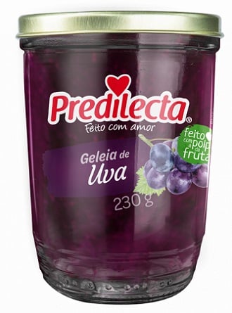 GELEIA PREDILECTA VIDRO 230G UVA