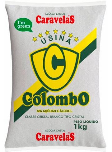 ACUCAR CRISTAL CARAVELAS COLOMBO 1KG