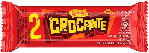 CHOCOLATE GAROTO CROCANTE 25G CHOCOLATE GAROTO CROCANTE 25G