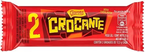 CHOCOLATE GAROTO CROCANTE 25G