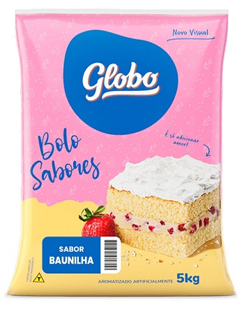 MISTURA BOLO GLOBO 5KG BAUNILHA