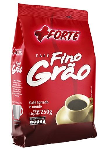 CAFÉ EM PÓ PACOTE 250G FINO GRAO + FORTE