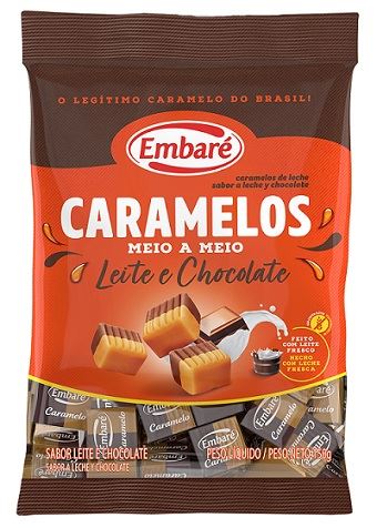 CARAMELO EMBARE TRADICIONAL 150G LEITE/CHOCOLATE