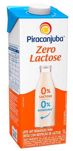 LEITE UHT 1L PIRACANJUBA ZERO LACTOSE DESNATADO