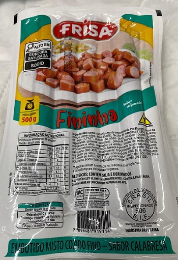 LINGUICA FININHA FRISA MISTA COZIDA 500G