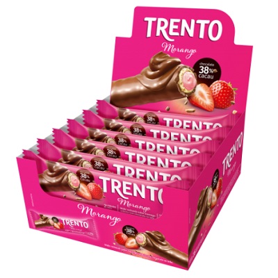 CHOCOLATE TRENTO 32G MORANGO