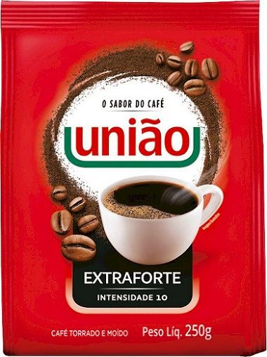 CAFÉ EM PÓ PACOTE 250G UNIÃO EXTRA FORTE