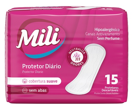 ABSORVENTE PROTETOR DIÁRIO MILI 15UN