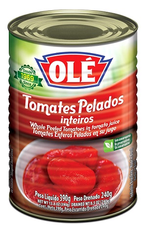 TOMATE PELADO INTEIRO OLE LATA 240GR