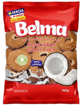 BISCOITO ROSQUINHA BELMA 100G COCO