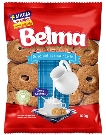 BISCOITO ROSQUINHA BELMA 100G LEITE