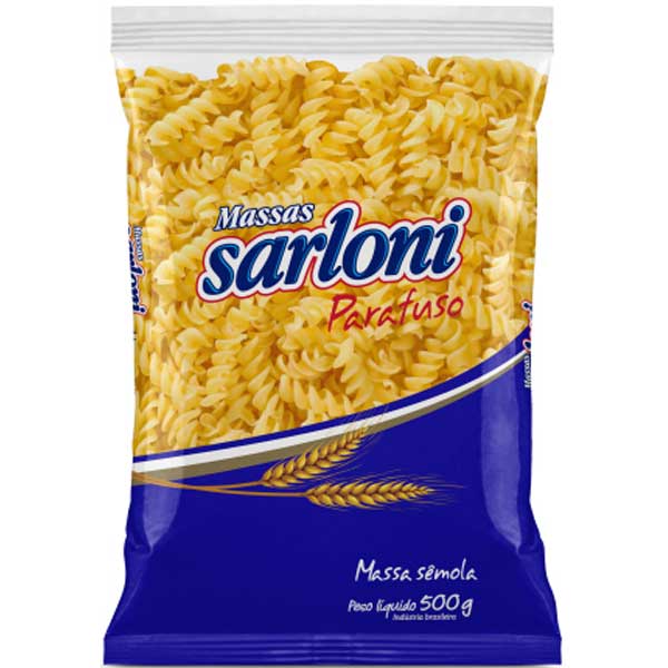 MACARRAO SARLONI SEMOLA  500G PARAFUSO MACARRAO SARLONI SEMOLA  500G PARAFUSO